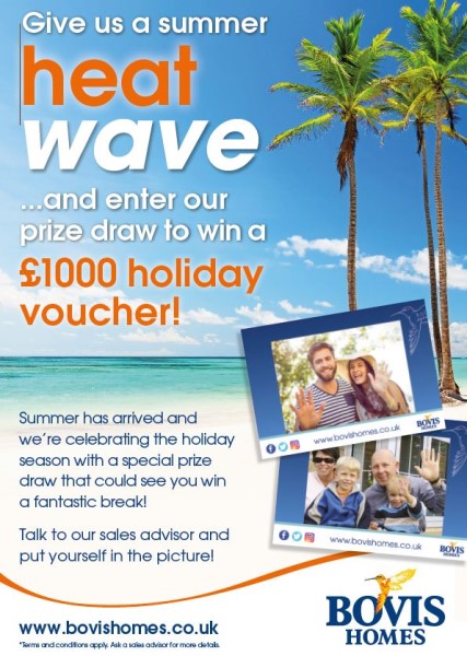Win &#163;1000 in our summer heat wave prize draw